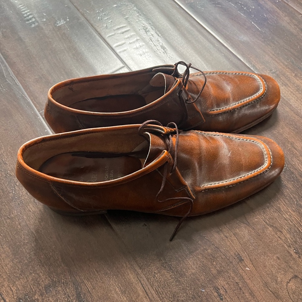 Hartt Men's Brown Leather Shoes Size 9.5